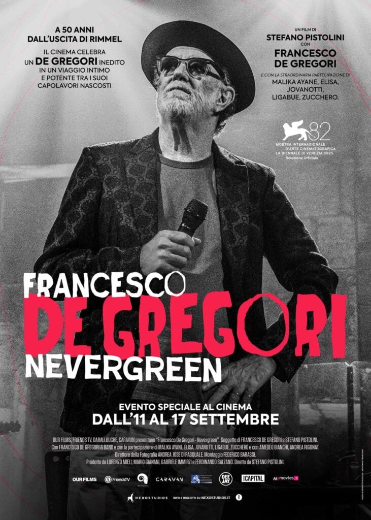 Locandina FRANCESCO DE GREGORI NEVERGREEN