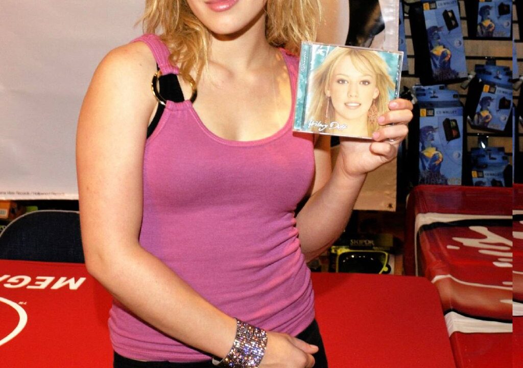 Hilary Duff alla presentazione dell'album "Metamorphosis"