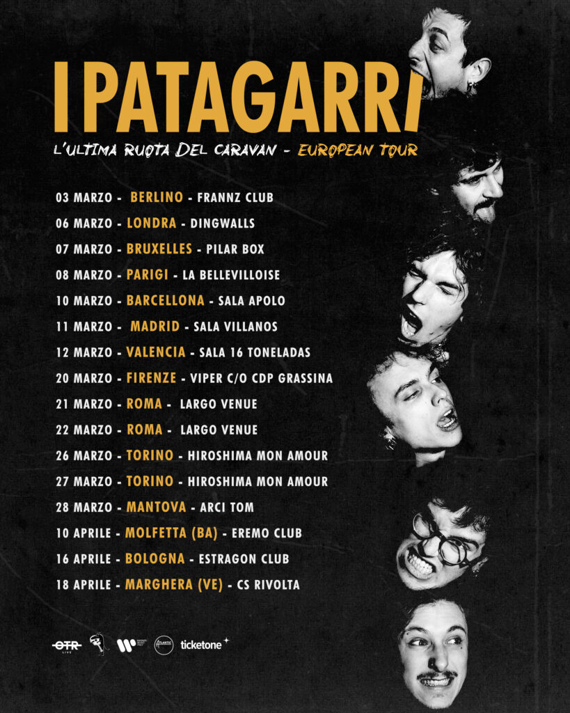 Locandina tour europeo I PATAGARRI