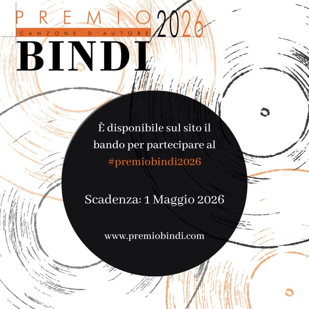 Grafica Bando Premio Bindi 2026