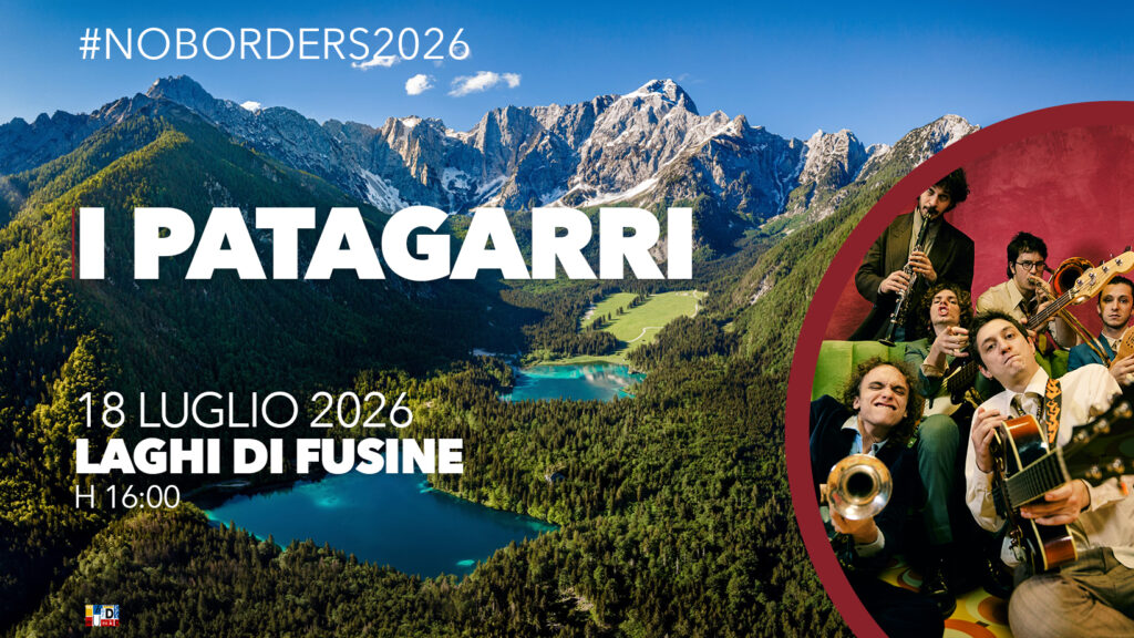 Coez e I Patagarri ai Laghi di Fusine: doppio concerto del No Borders Music Festival 2026 a Tarvisio 2 I PATAGARRI 1640x922
