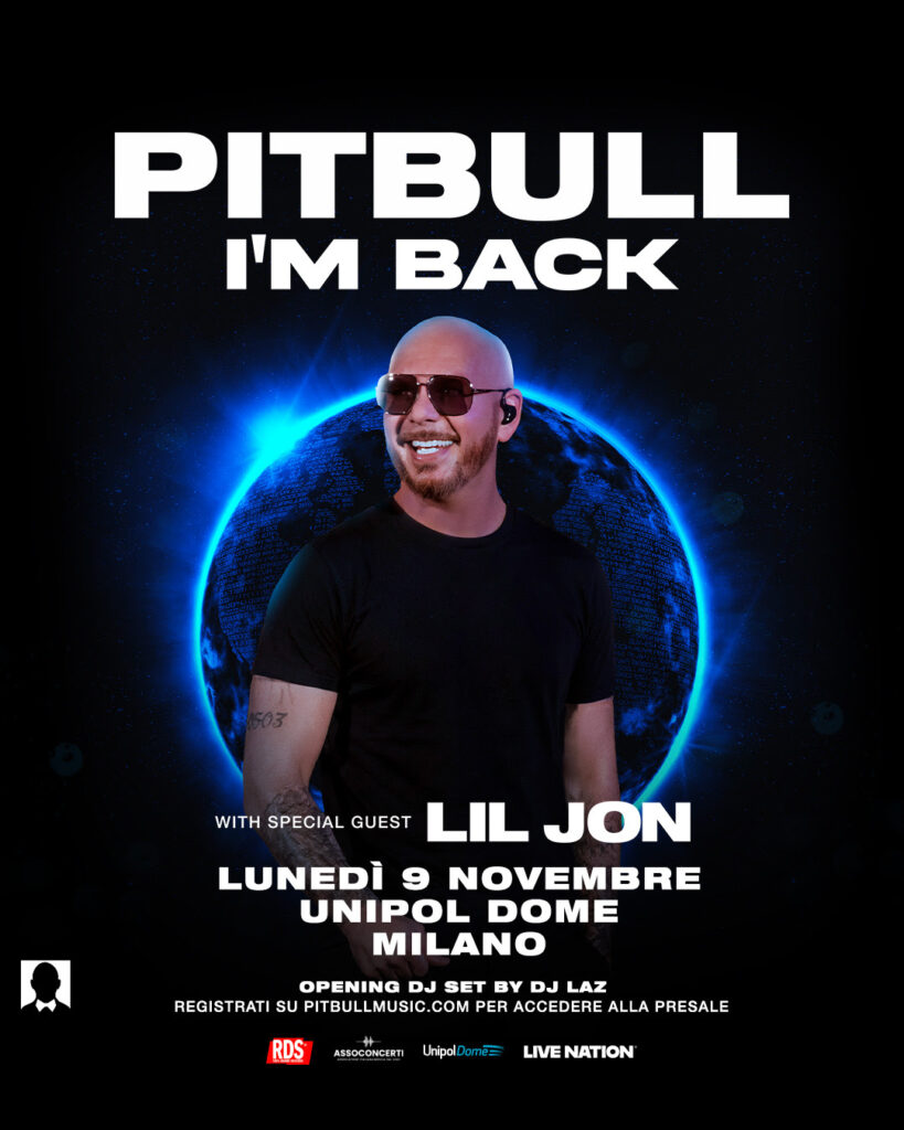 Pitbull torna in concerto in Italia: Milano unica tappa dell’“I’m Back Tour” nel 2026 1 unnamed 2